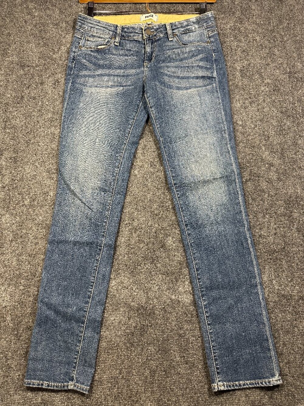 PAIGE Jeans Womens 25 Jimmy Jimmy Skinny Medium Wash Cotton Stretch Pockets